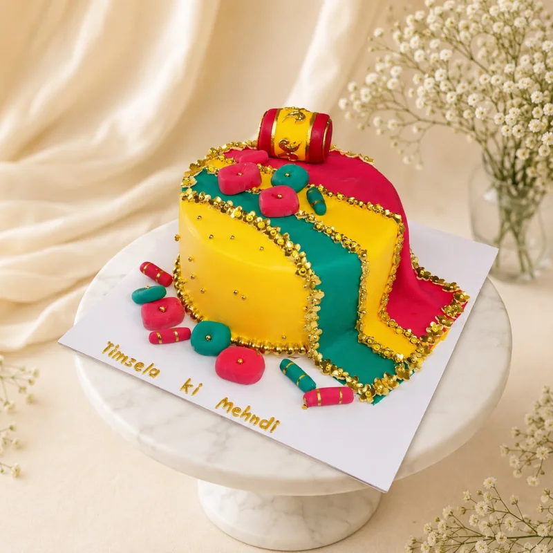 Regal Mehndi Celebration Cake