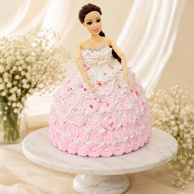 Princess Rose Swirl Cake