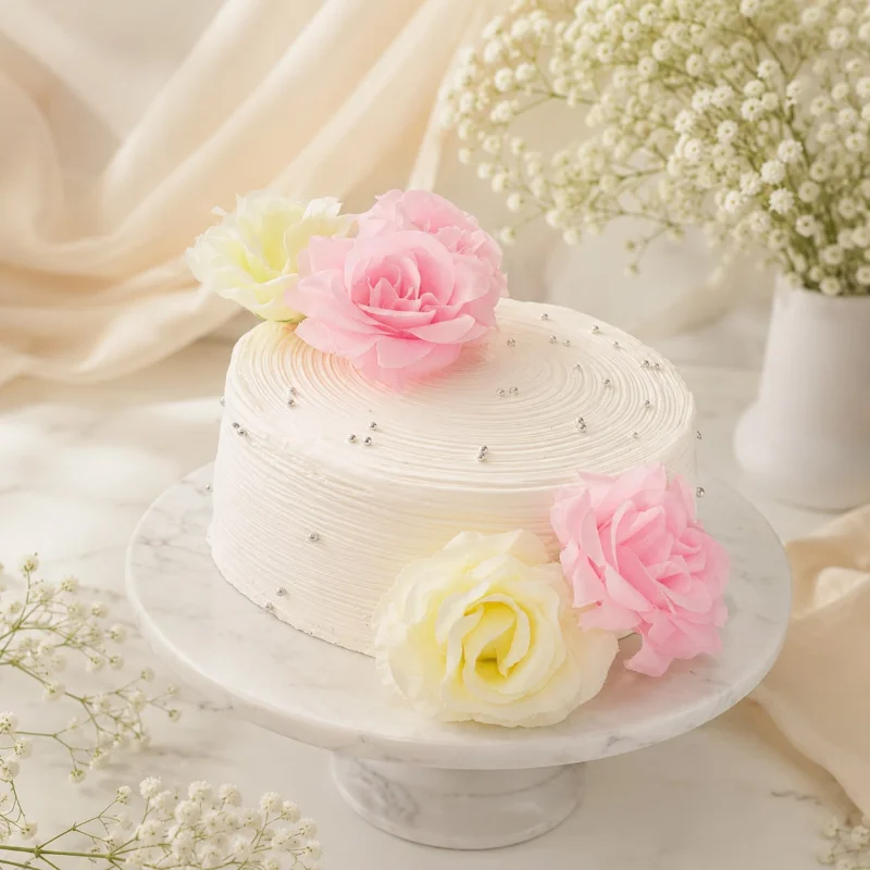 Pearl Rose Elegance Cake
