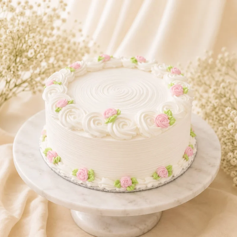 Pink Rose Garden Cake