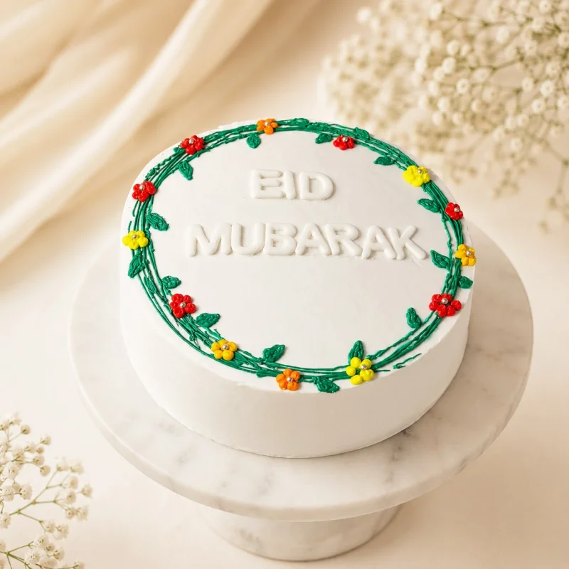 Eid Blossom Wreath Cake