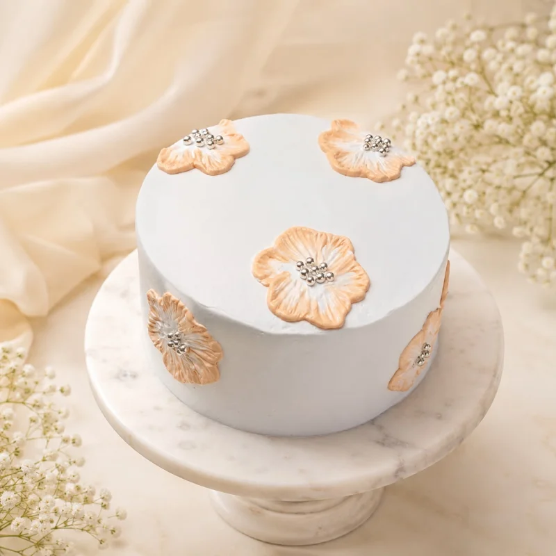Blush Blossom Elegance Cake
