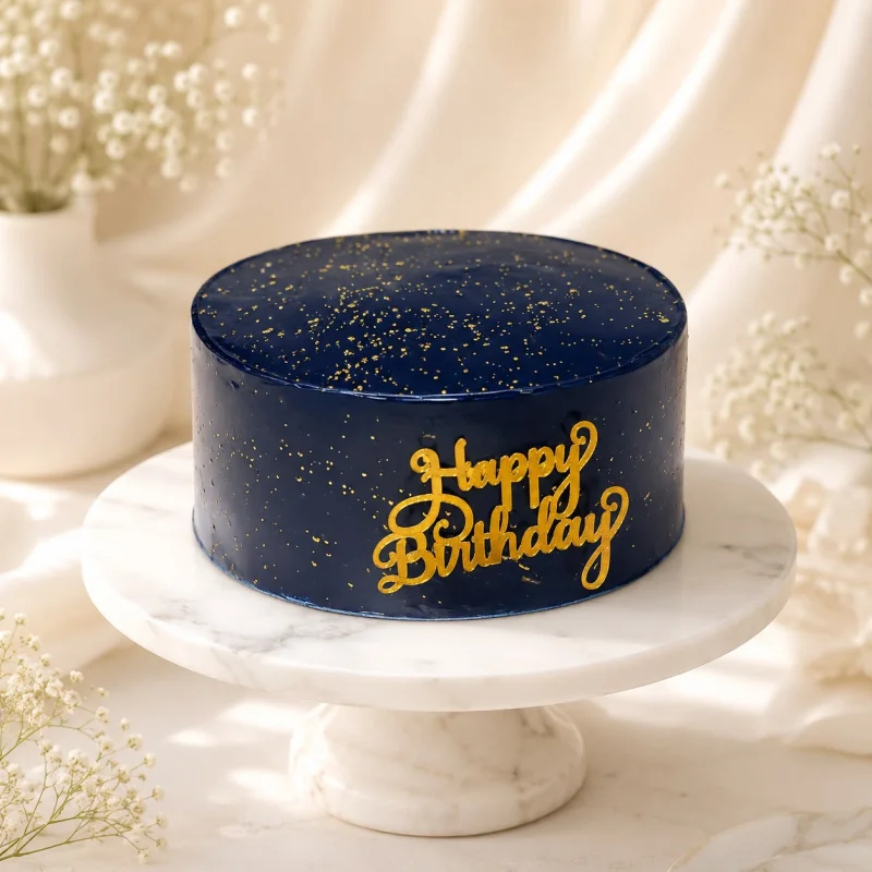 Midnight Gold Luxe Cake