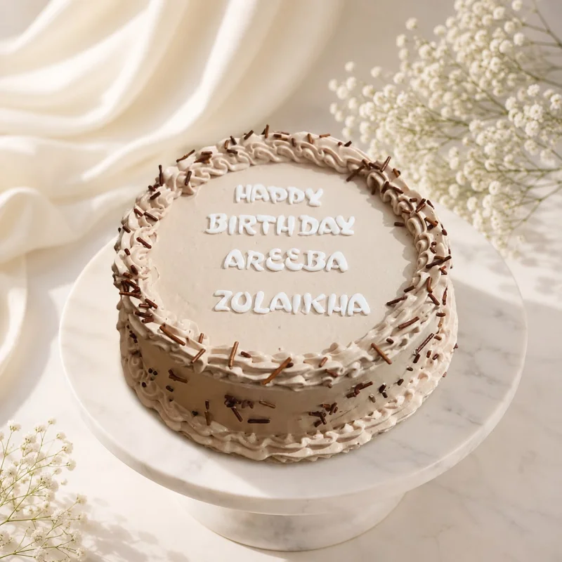 Classic Chocolate Sprinkle Birthday Cake