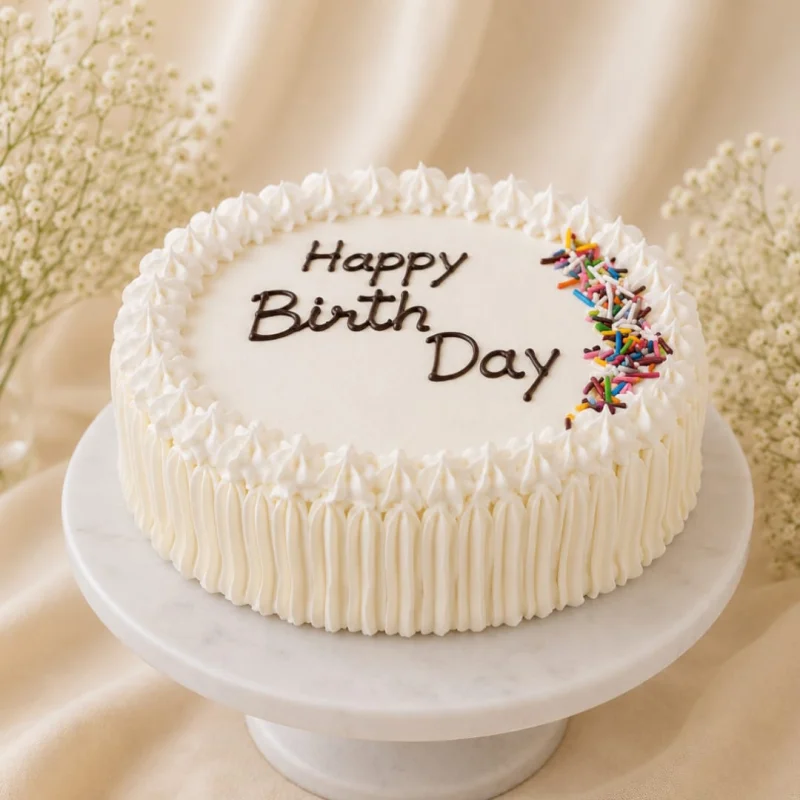 Classic Sprinkle Birthday Cake