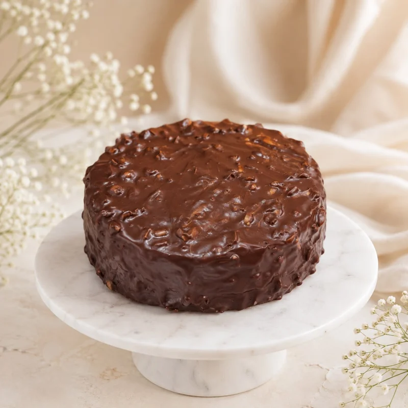 Crunchy Chocolate Fudge Cake