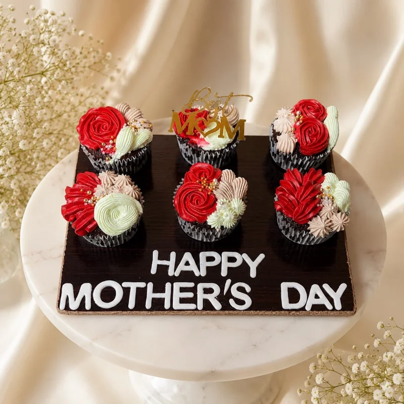 Mother’s Day Floral Cupcake Box