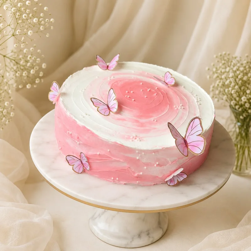 Blush Butterfly Dream Cake