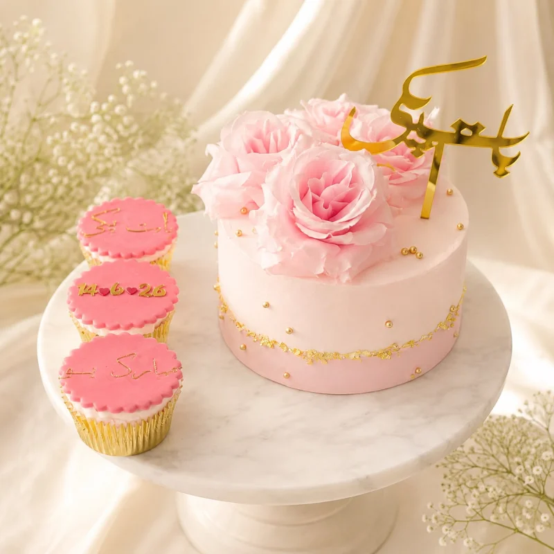 Blush Rose Celebration Cake